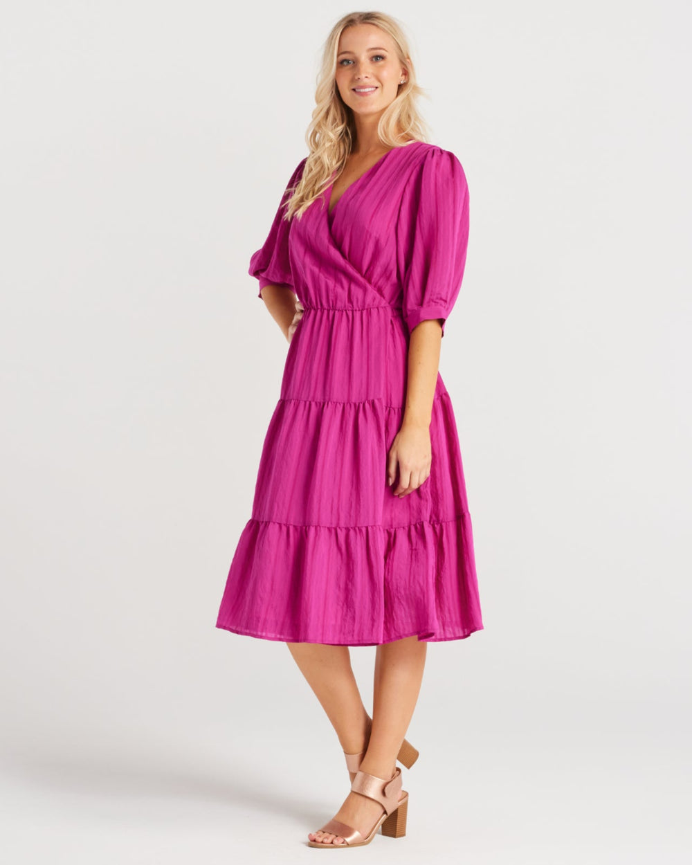 30% OFF | MAGENTA AMIRA DRESS - RAPT ONLINE