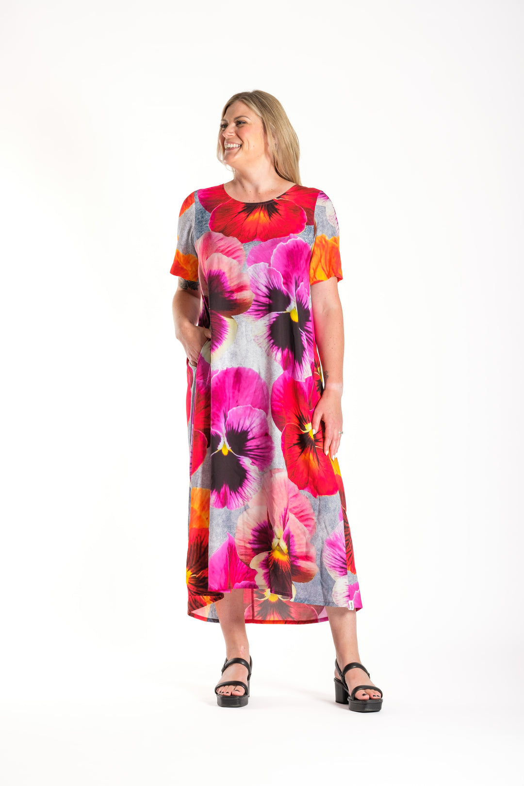 Deeanne Hobbs Lush Pansies Menaka Dress
