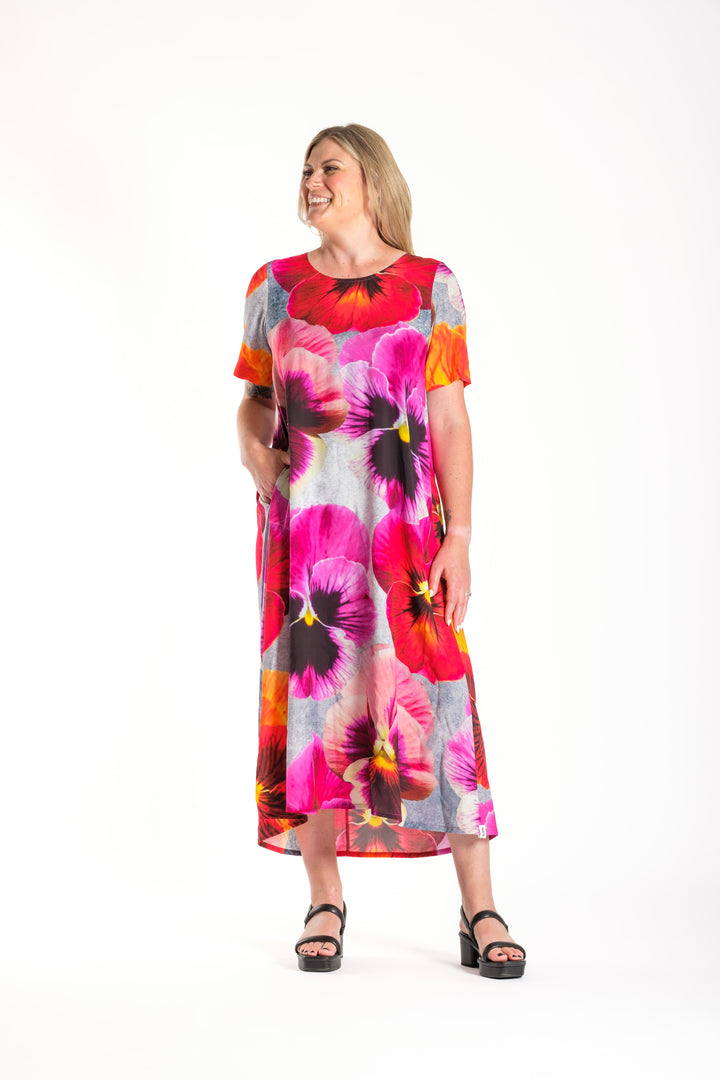 Deeanne Hobbs Lush Pansies Menaka Dress