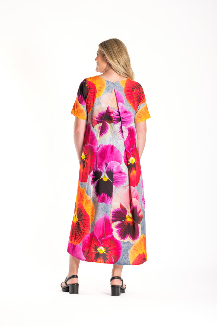 Deeanne Hobbs Lush Pansies Menaka Dress