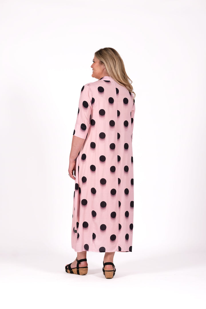 Deeanne Hobbs Pink Smudge Spots French Me Dress