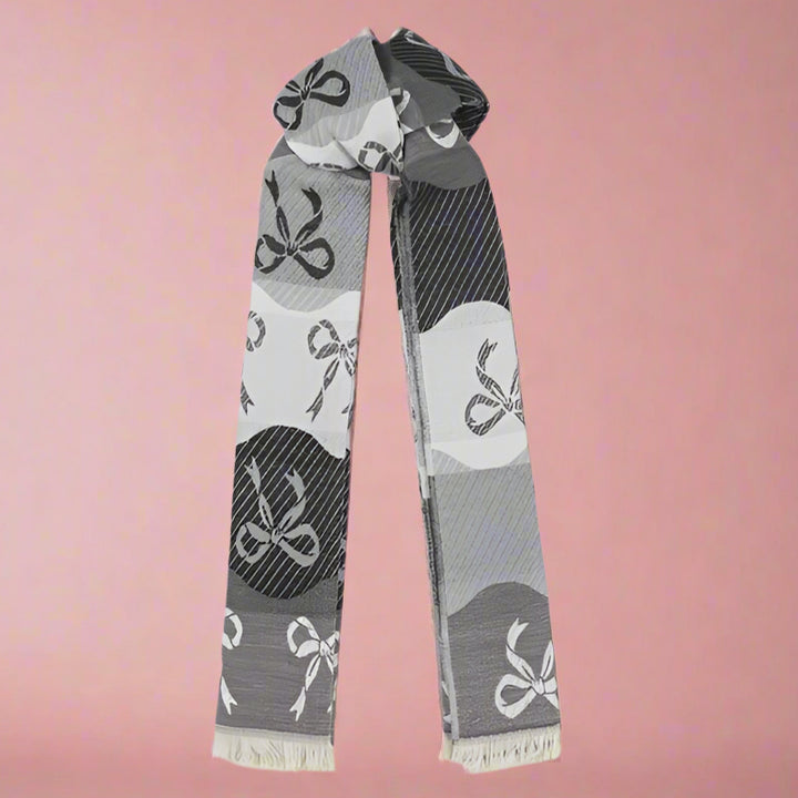 BLACK BOWS SCARF