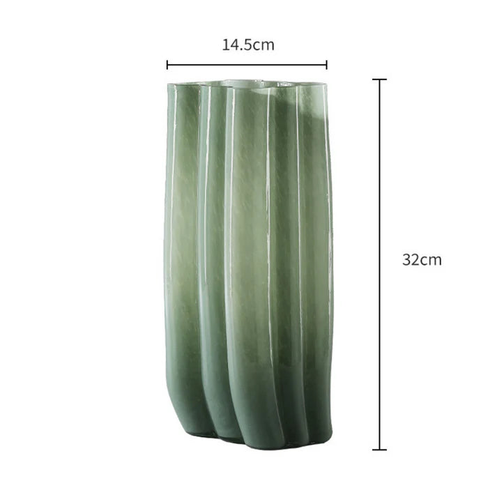 Green Fade Matilda Glas Vase