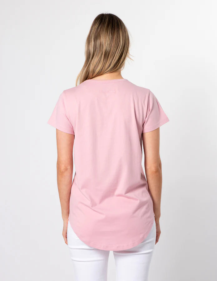 Stella + Gemma Blush Chevron Cross Tee