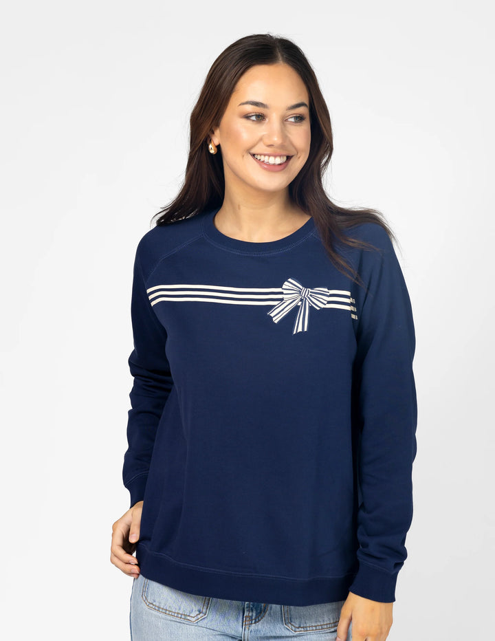 Stella + Gemma Striopes & Bows Sweatshirt