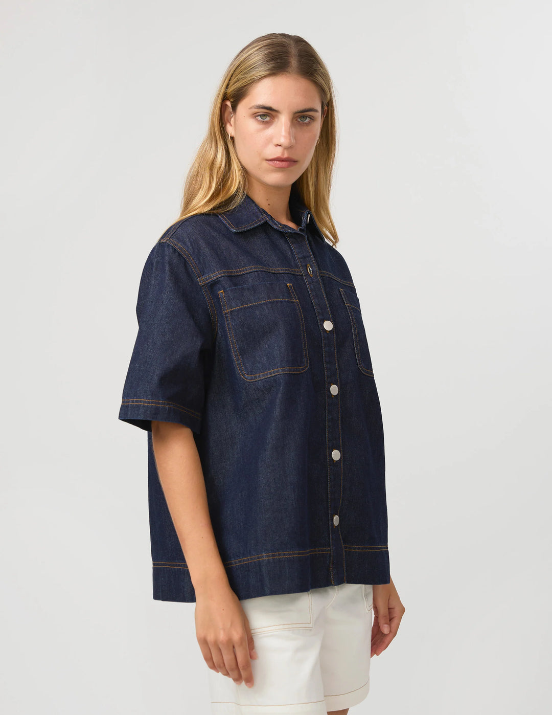 Stella + Gemma Indigo Reese Denim Shirt