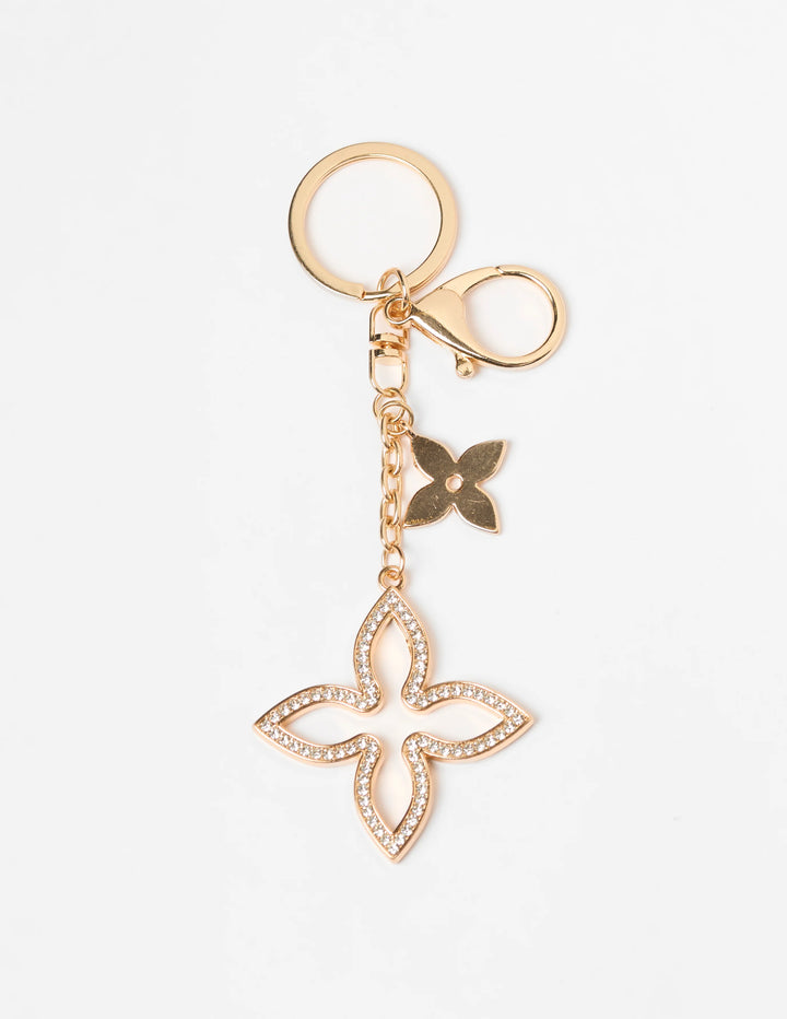 Stella + Gemma Diamante Flower Keychain