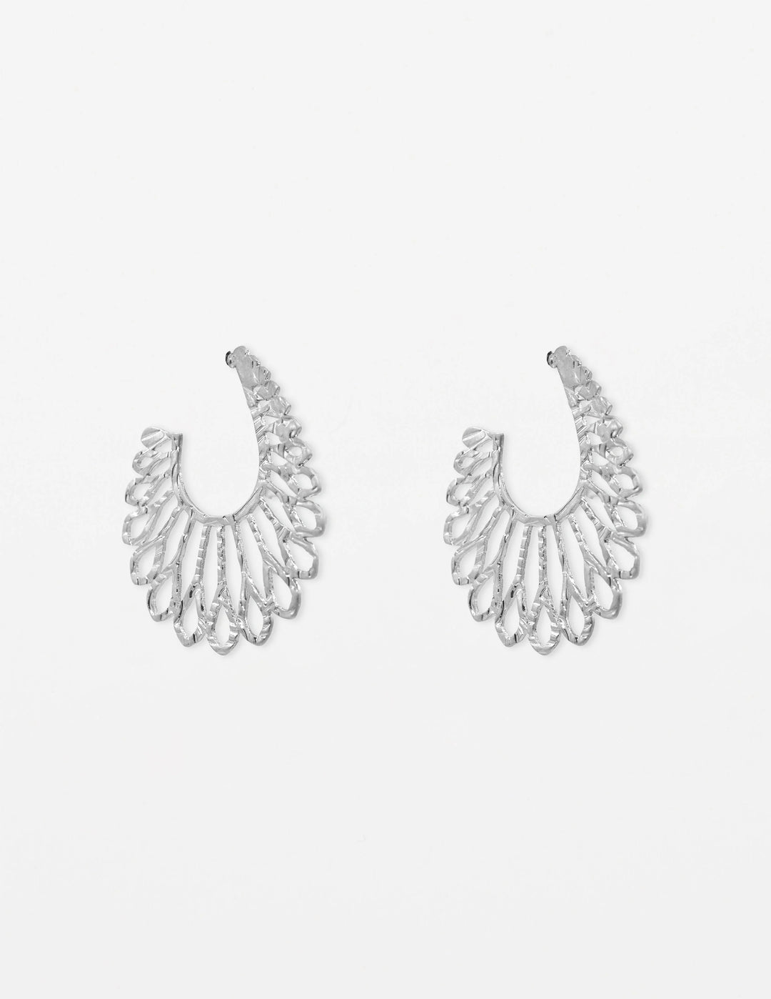 Stella + Gemma Silver Filigree Earrings