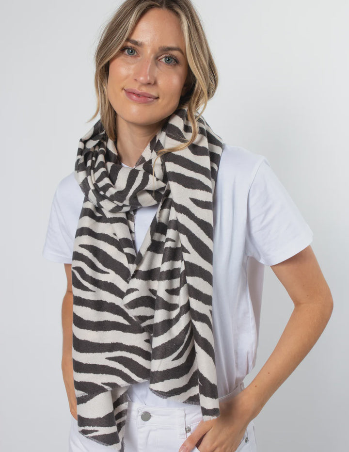Stella + Gemma Zebra Stripe Scarf