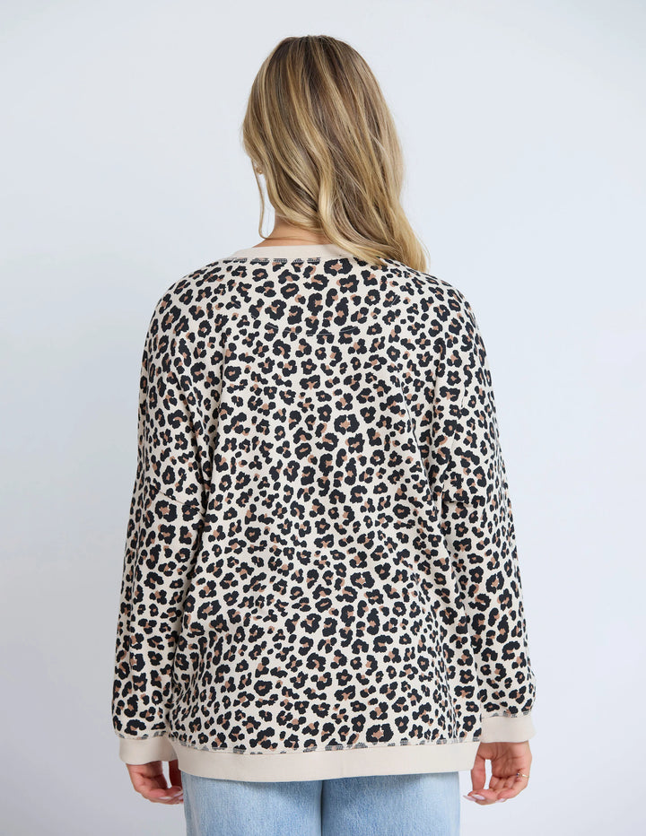 Stella + Gemma Leopard Newport Sweatshirt