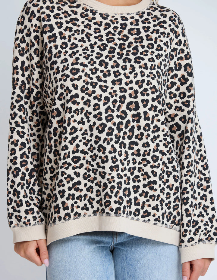 Stella + Gemma Leopard Newport Sweatshirt
