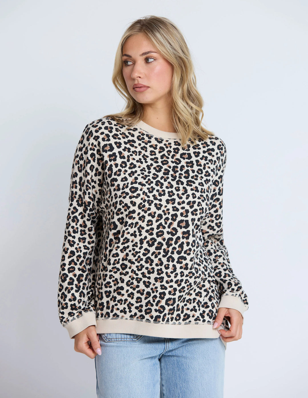 Stella + Gemma Leopard Newport Sweatshirt
