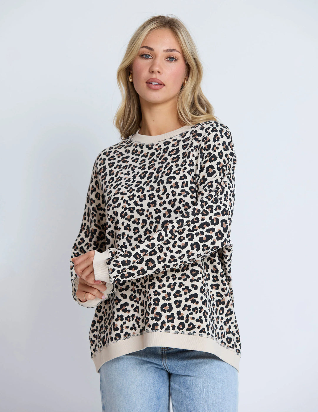 Stella + Gemma Leopard Newport Sweatshirt