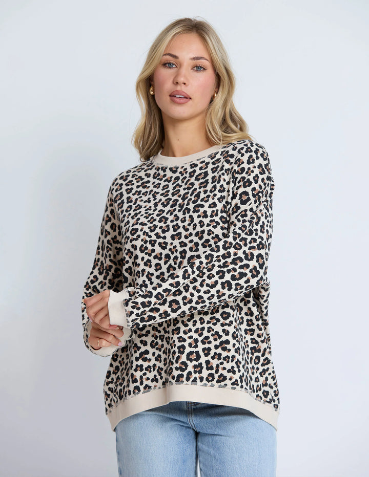 Stella + Gemma Leopard Newport Sweatshirt