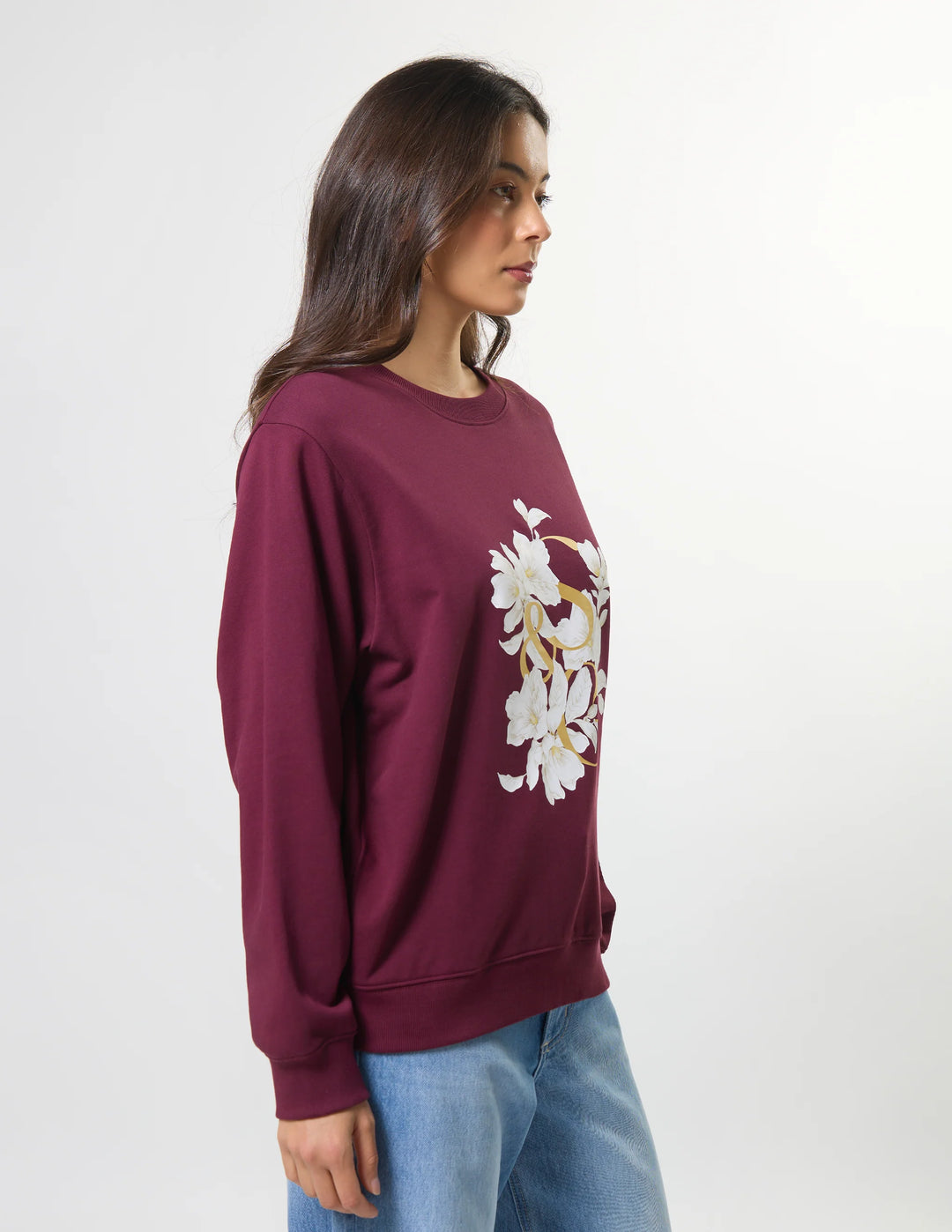 Stella + Gemma Burgundy Beauty Essential Sweater