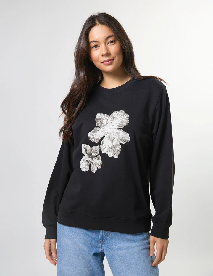 Stella + Gemma Black Cocoa Bloom Sweatshirt