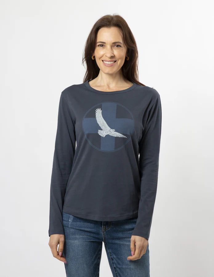 Stella + Gemma Fly High Indigo LS Tee