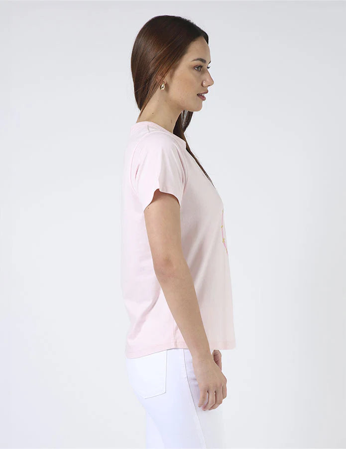 Stella + Gemma Pink Wild & Free Eagle Tee