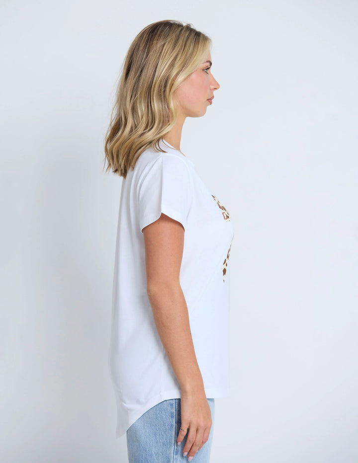 Stella + Gemma Clasic Leopard Bow Tee