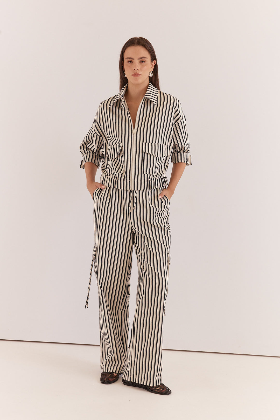 Sass Striped Rachel Jacket