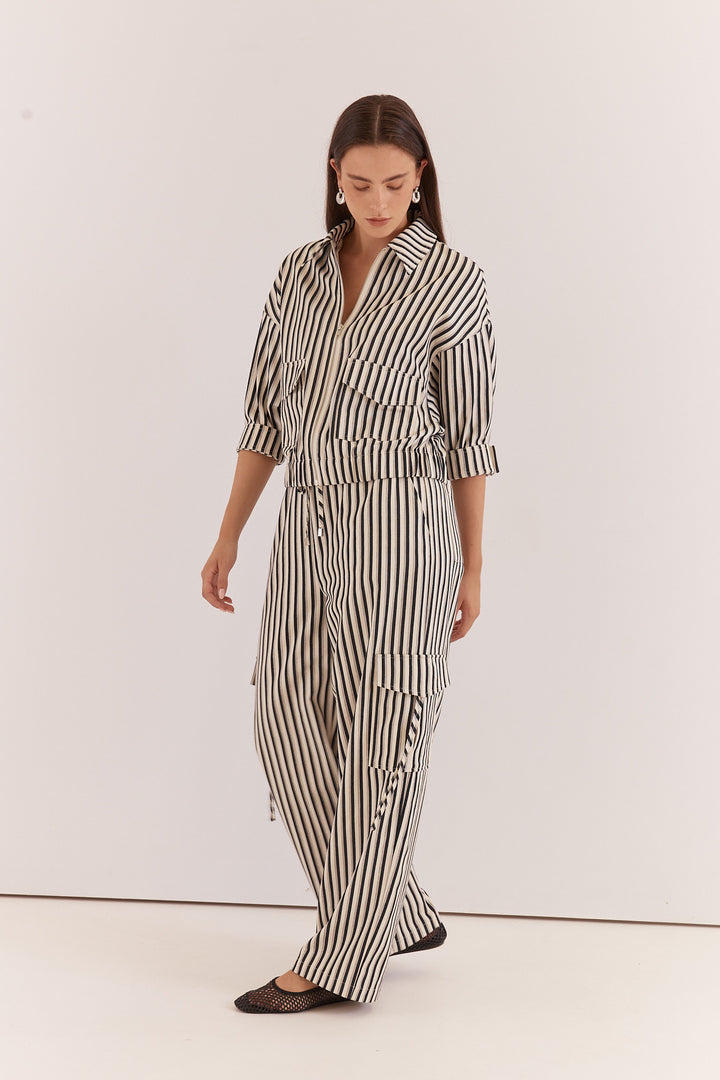 Sass Striped Rachel Jacket