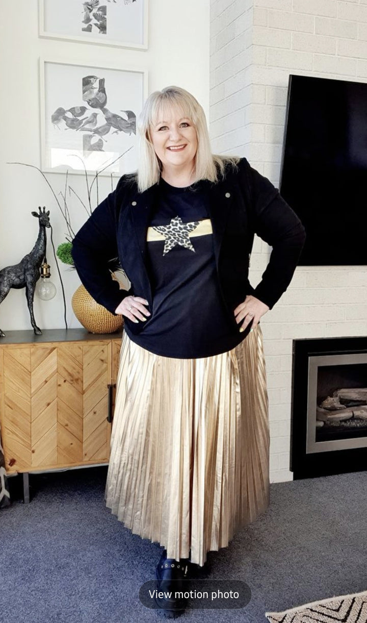 GOLD CASETE SKIRT