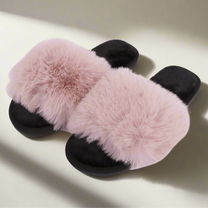 PINK FLUFFY SLIPPERS