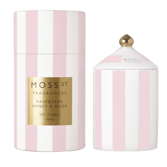 360G RASPBERRY HONEY & MUSK CANDLE