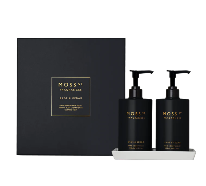 Moss St 450ml Sage & Cedar Hand Duo Gift Sey