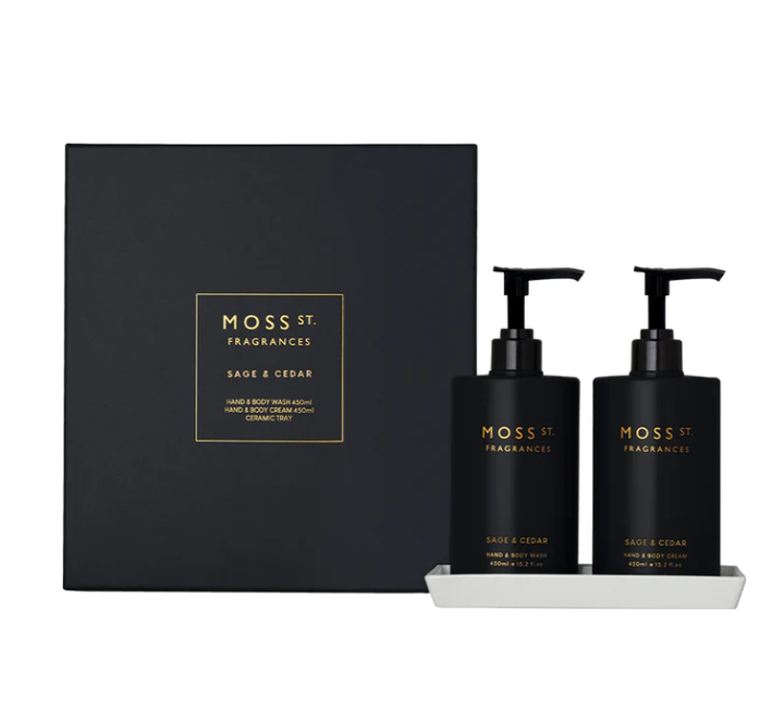 Moss St 450ml Sage & Cedar Hand Duo Gift Sey