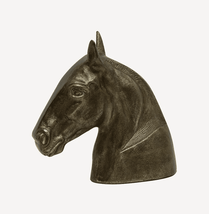 GOLD HORSE HEAD DECOR
