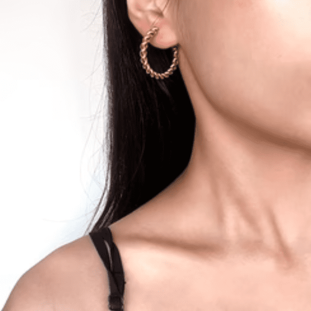 GOLD TWISTED HOOPS - RAPT ONLINE