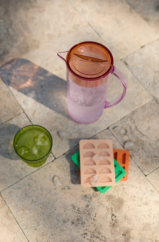 Dotty Citrus Wedge Ice Trays Orange