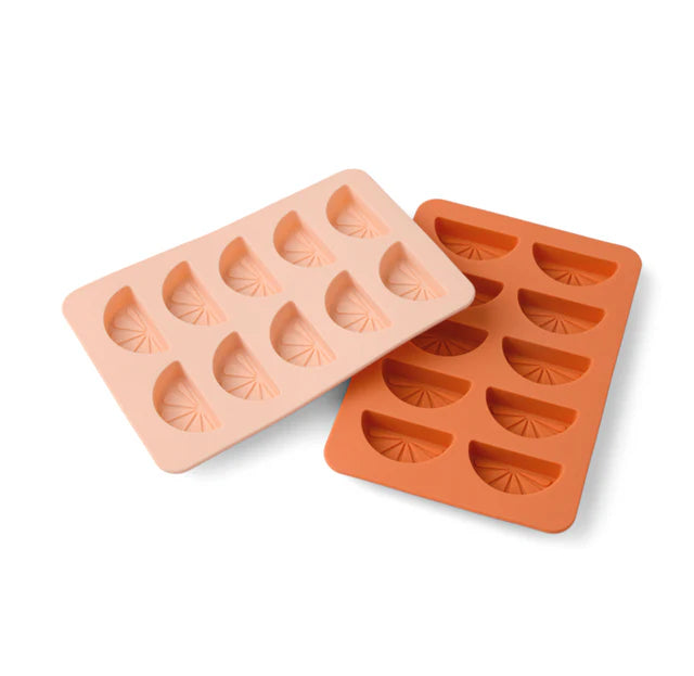 Dotty Citrus Wedge Ice Trays Orange