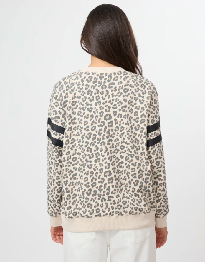 Stella + Gemma Natural Leopard Sweatshirt