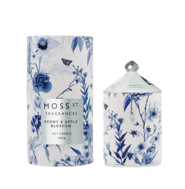 Moss St 360g Peony & Apple Blossom Candle