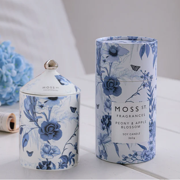 Moss St 360g Peony & Apple Blossom Candle