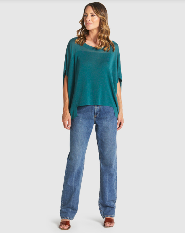TEAL IRISES KNIT