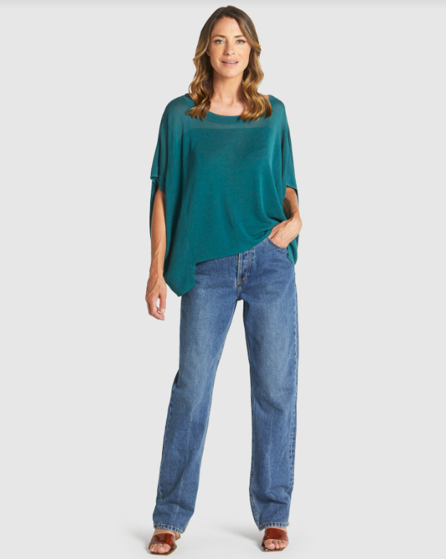 TEAL IRISES KNIT