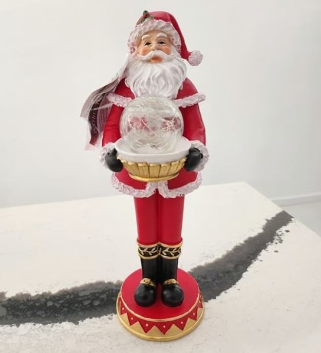 46.5cm Santa Globe Christmas Light Up