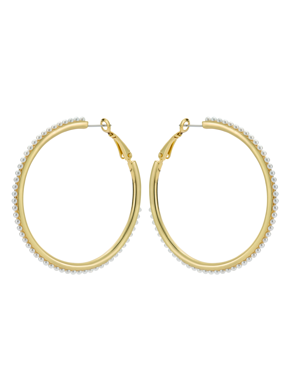 Ted Baker Perla Large Hoop Earrings Gold