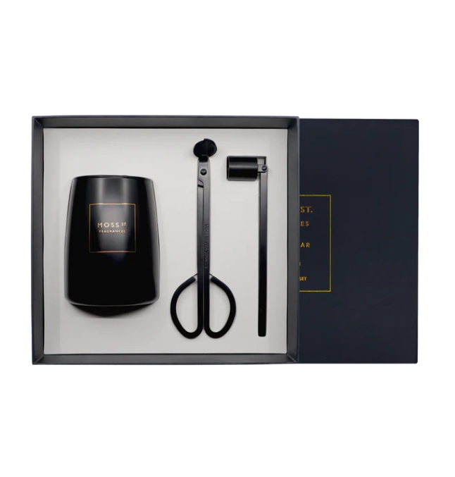 Moss St 370g Candle & Accessories Gift Set