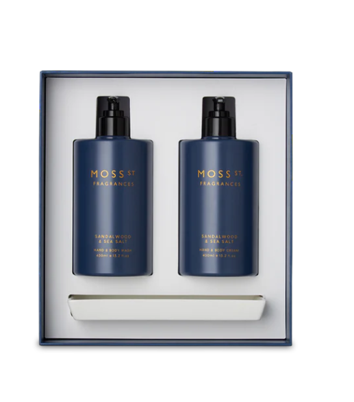 Moss St 450ml Sandalwood & Sea Salt Hand Duo Gift Set