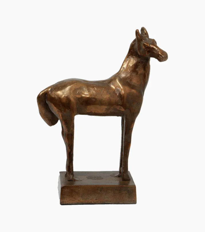 French Country Camelot Gold Hore Sculpture