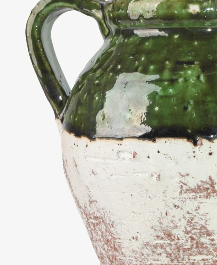 French Country Romano Rustic Green Jug