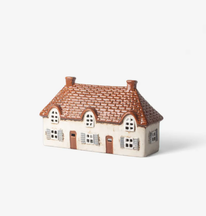 French Country Cotswold Tea Light Cottage Ivory