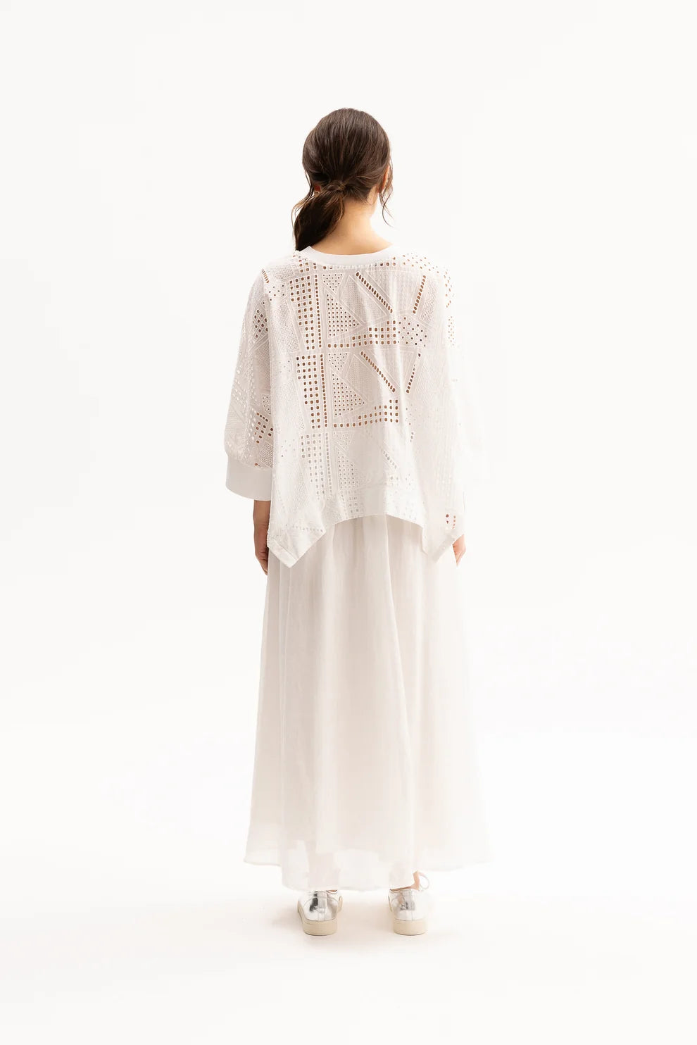 Blacklist White Cutwork Arden Top