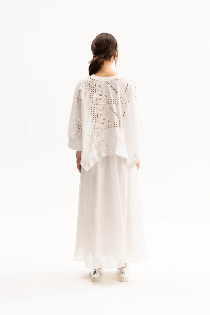 Blacklist White Cutwork Arden Top