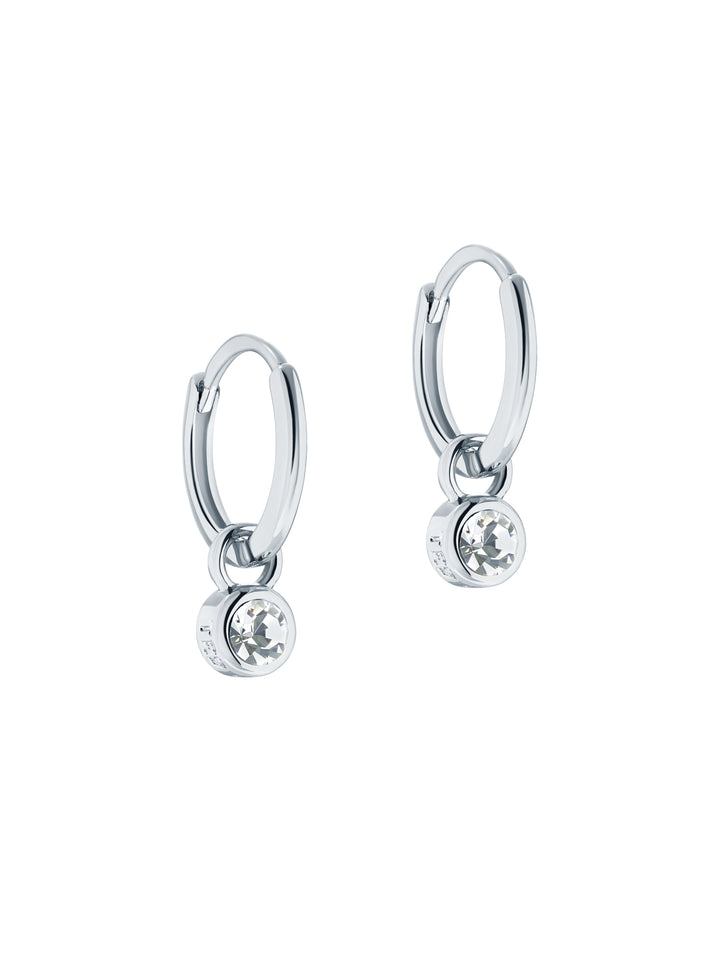 Ted Baker Sinaala Silver Huggie Earrings