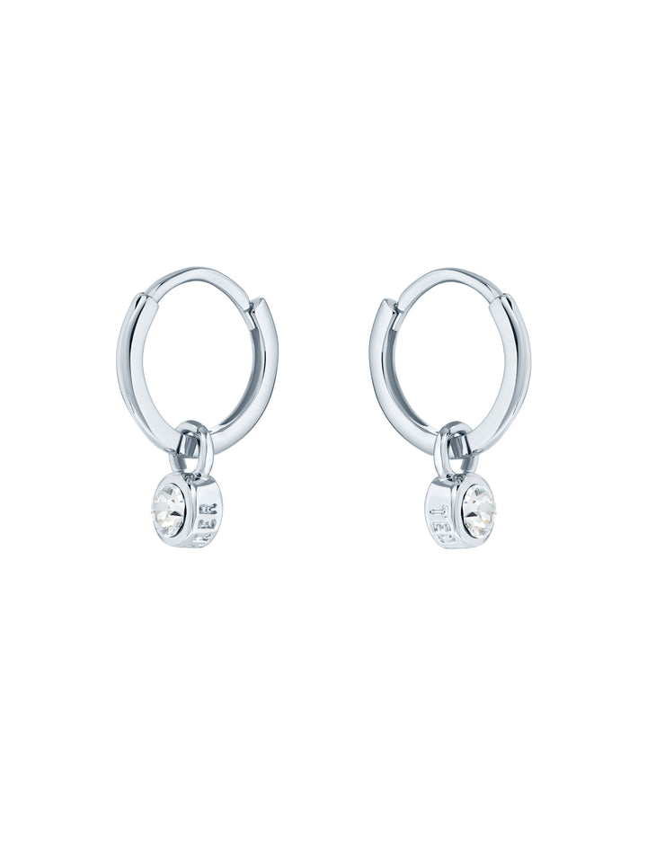 Ted Baker Sinaala Silver Huggie Earrings
